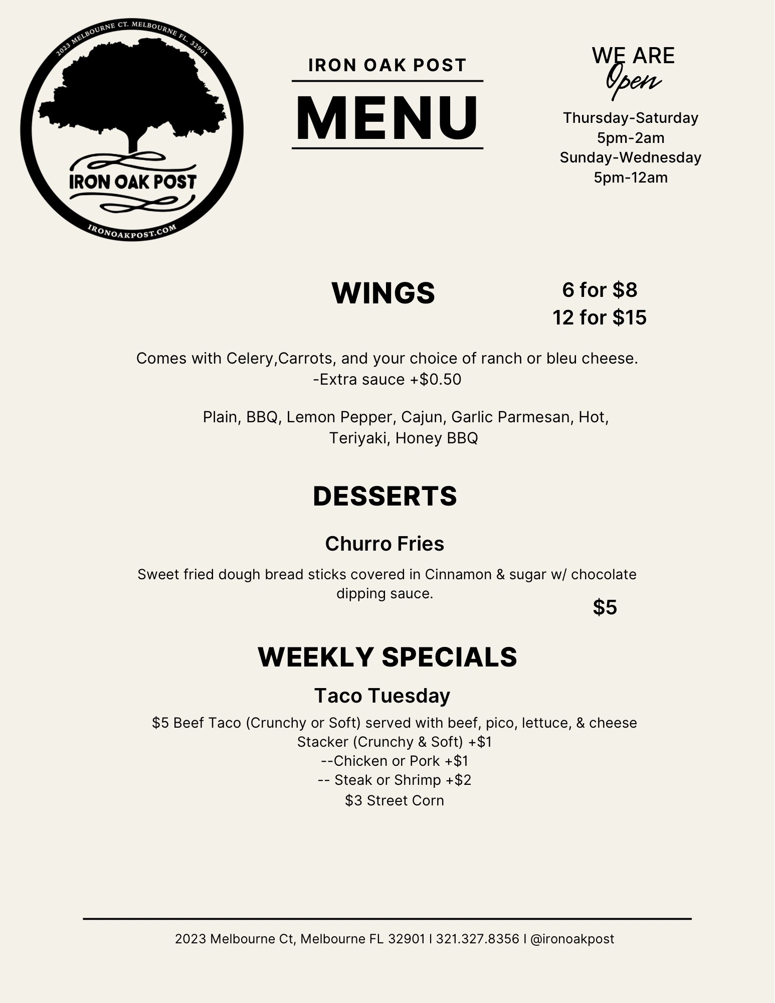 IOP menu back